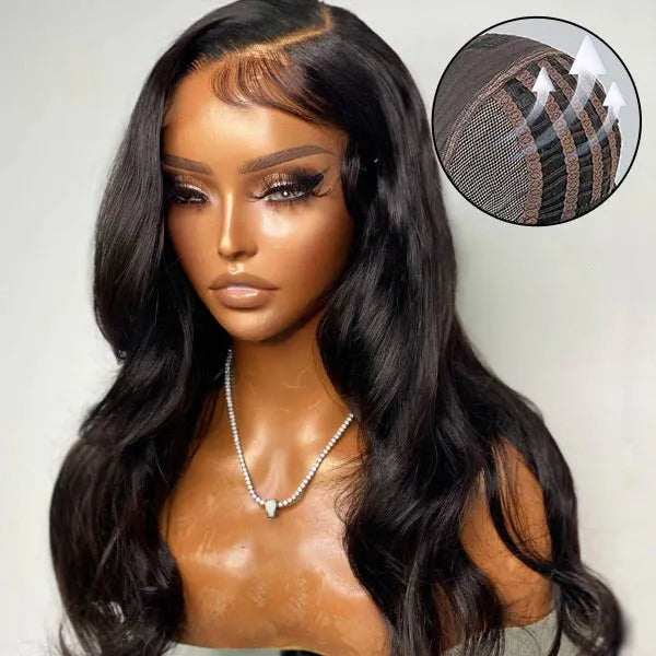 Breathable Cap Loose Body Wave Glueless 5x5 Upgraded Lace Front Mid Part Long Wig - US Only Main image