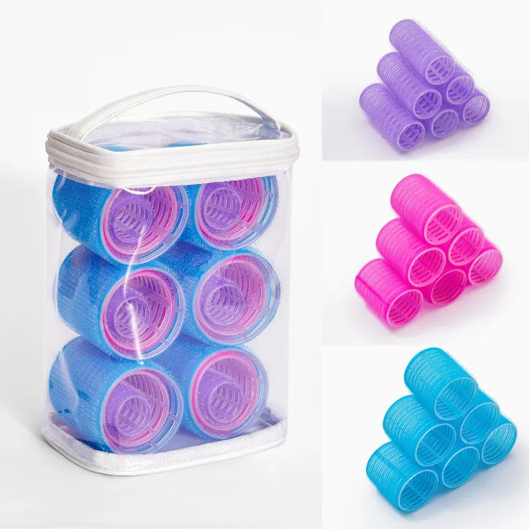 18pcs 3 Sizes Hair Curlers Roller Set Self Grip Holding for DIY or Hair Salon Main image