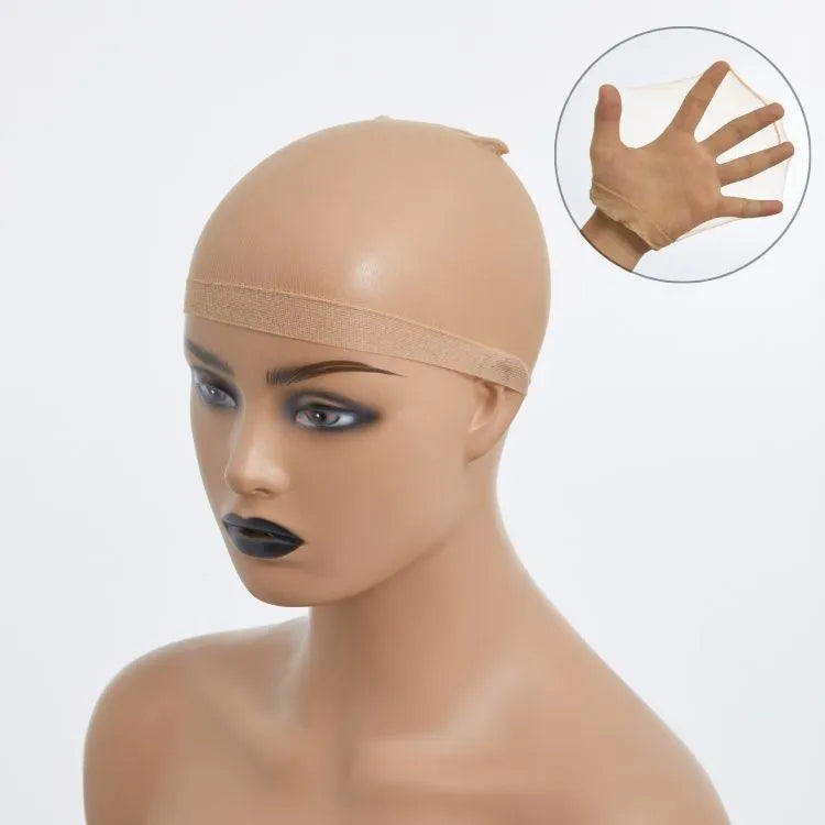 10pcs Stretchy HD Breathable Wig Caps with Non-Slip Elastic Band for Lace Frontal Wigs Main image
