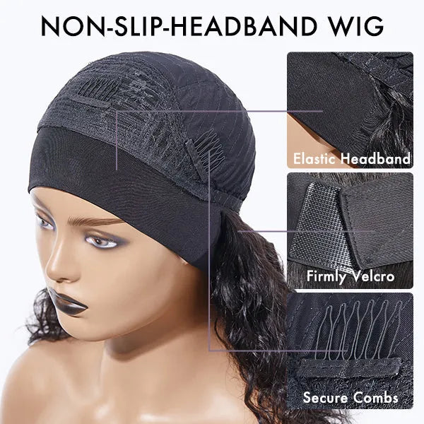 Ready to Go Classic Yaki Straight Glueless Headband Wig Beginner Friendly - US Only