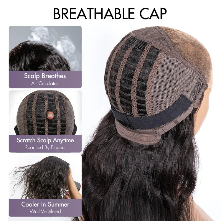 Luvme Hair 180% Density | Trendy Brown with Black Peekaboo Loose Wave Glueless 5x5 Closure Lace Wig - US Only