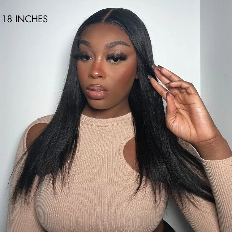 Luvme Hair 180% Density | Silky Straight Glueless 5x5 Closure HD Lace Long Wig | Large & Small Cap Size - US Only