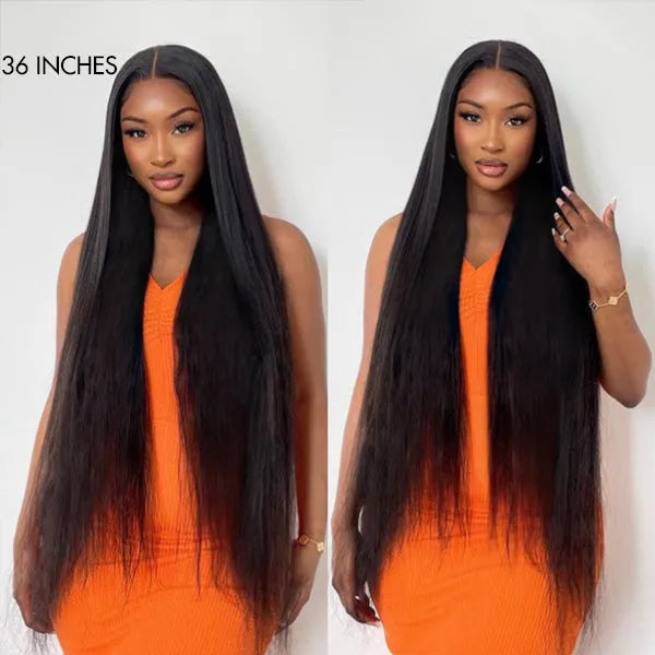 Luvme Hair 180% Density Royal Luxury Super Long Silky Straight 5x5 Closure HD Lace Wig 100% Human Hair