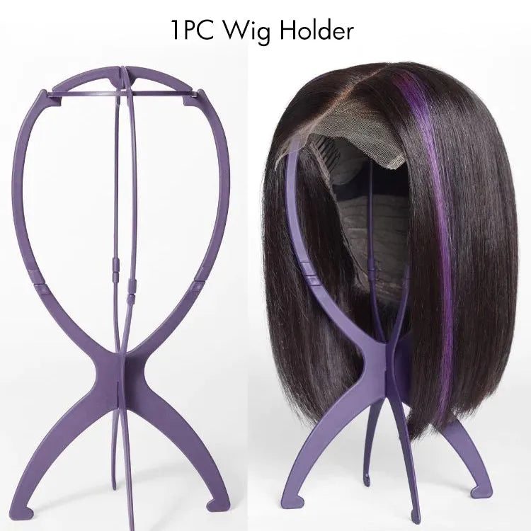 Ombre Brown Loose Wave Minimalist HD Lace Glueless C Part Short Wig 100% Human Hair  - US ONLY