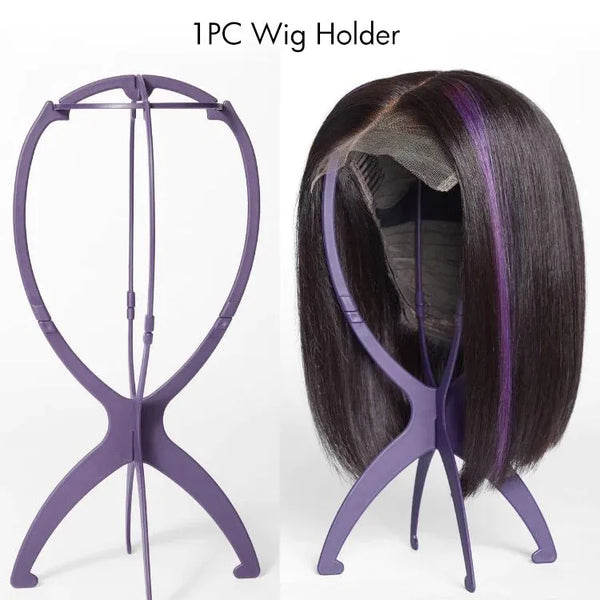 Ombre Brown Loose Wave Minimalist HD Lace Glueless C Part Short Wig 100% Human Hair  - US ONLY