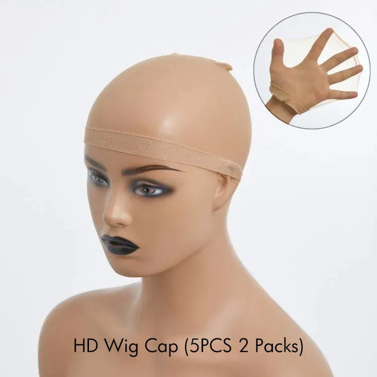 Ombre Brown Loose Wave Minimalist HD Lace Glueless C Part Short Wig 100% Human Hair  - US ONLY