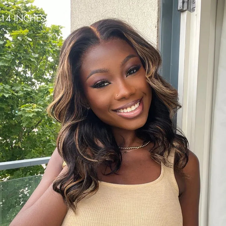 Blonde Mix Black Loose Wave Glueless 5x5 Closure HD Lace Wig- US Only