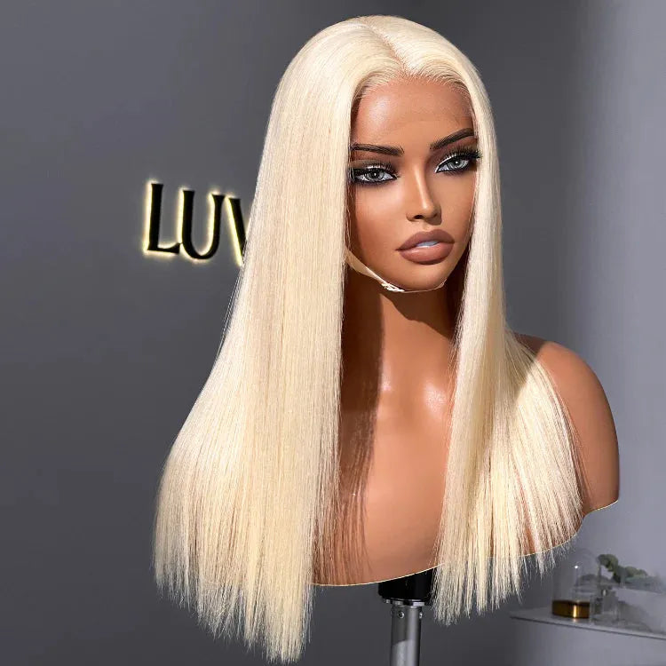 PreMax Wigs | Blonde 613 Silky Straight Glueless 5x5 Closure HD Lace Wig Pre-Cut Lace