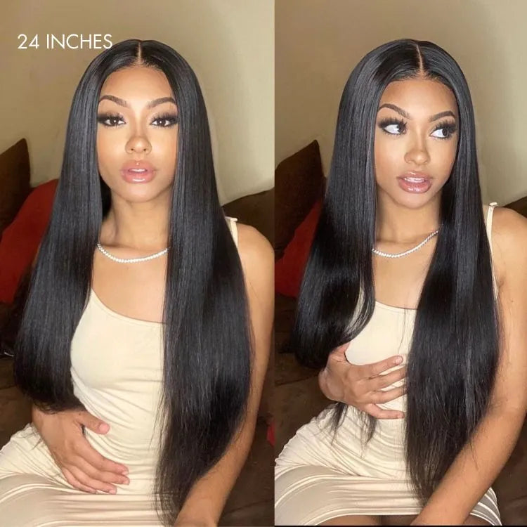Luvme Hair 180% Density | Silky Straight Glueless 5x5 Closure HD Lace Long Wig | Large & Small Cap Size - US Only Secondary image