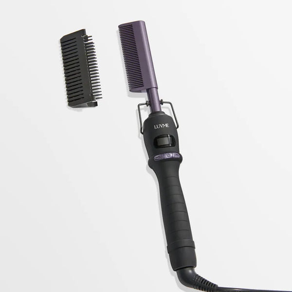 Electric Hot Comb with US Plug  for Wigs and Natural Hair, 30s Fast Heating & Adjustable Temp