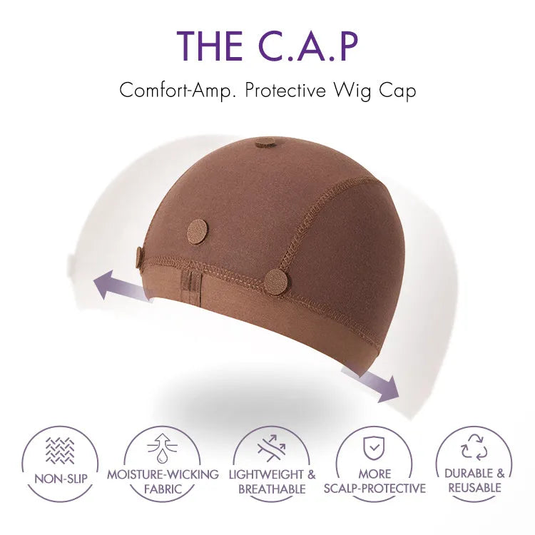 2pcs LUVME Reusable Non-Slip Wig Cap, Wig Gripper for Keeping Wigs Lace Front in Place Secondary image