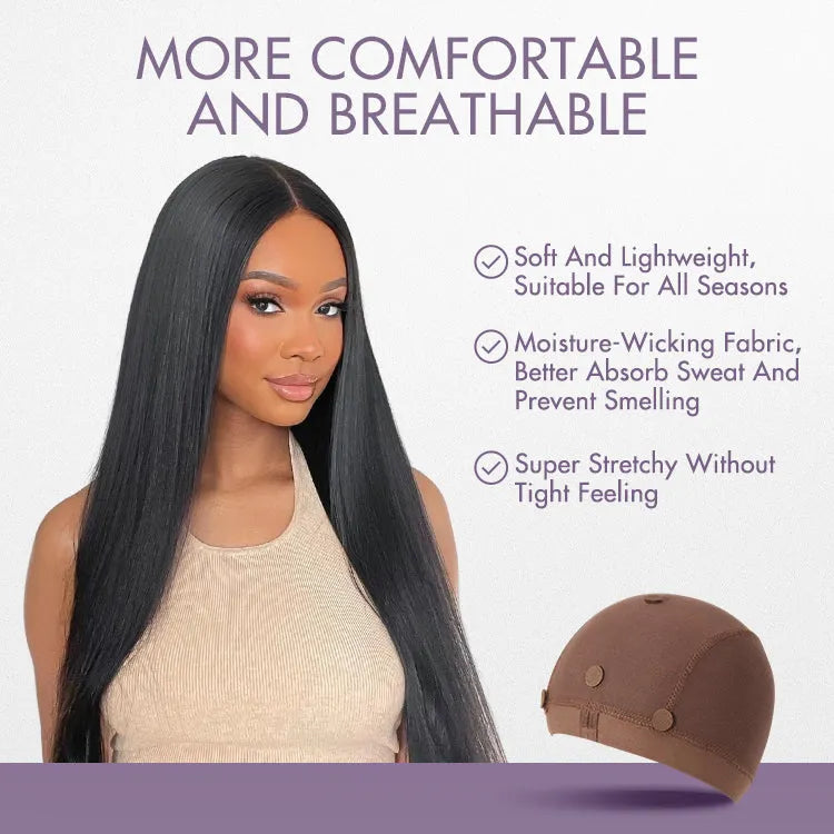 2pcs LUVME Reusable Non-Slip Wig Cap, Wig Gripper for Keeping Wigs Lace Front in Place