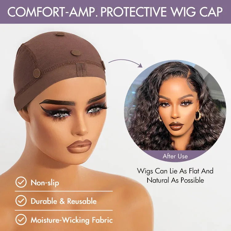 2pcs LUVME Reusable Non-Slip Wig Cap, Wig Gripper for Keeping Wigs Lace Front in Place