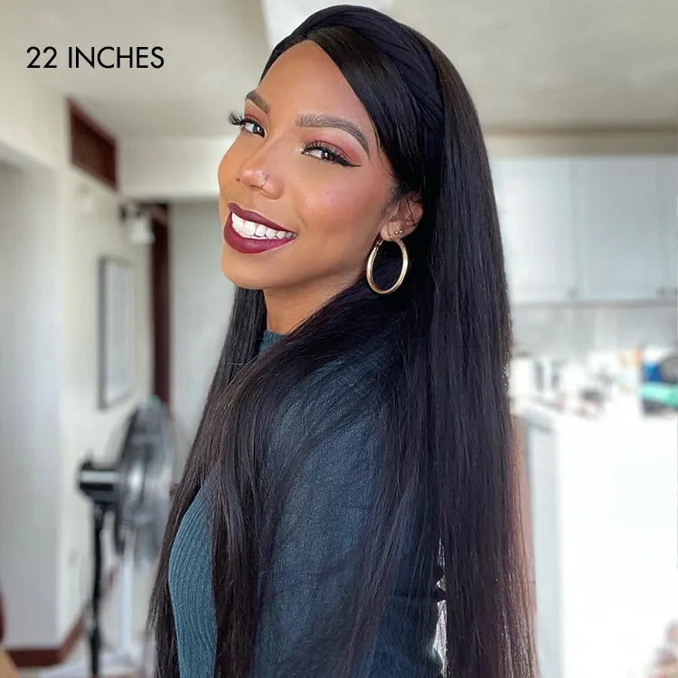 Ready to Go Classic Yaki Straight Glueless Headband Wig Beginner Friendly - US Only