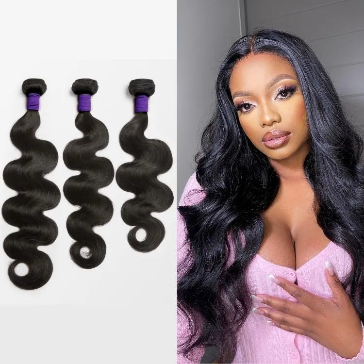 Upgraded Brazilian Hair | 3pcs Body Wave 100% Virgin Human Hair Bundles Main image