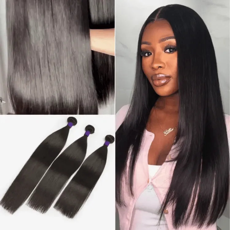 Upgraded Brazilian Hair | Straight / Body Wave 100% Virgin Human Hair Bundles 1pc / 3pcs Main image
