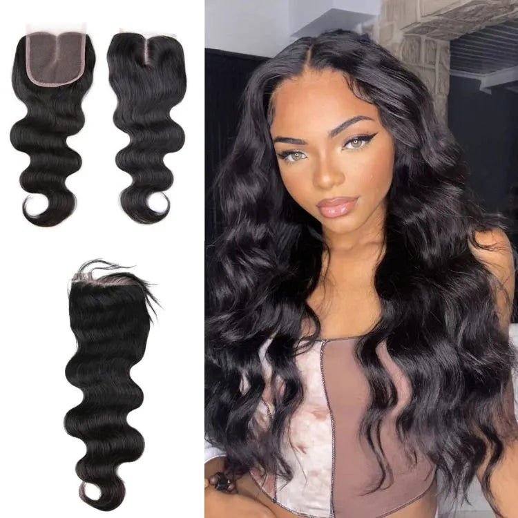 1pc Body Wave 4x4 Lace Closure 100% Human Hair Main image