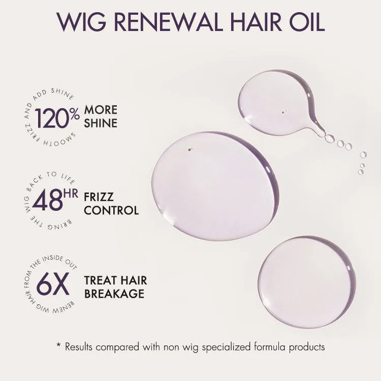 US Only | Wig Renewal Hair Oil, Repairs Dry & Damaged Hair, Boosts Shine, Controls Frizz