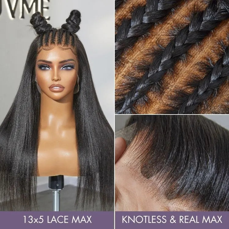 PreMax 2.0 Wigs | Nature Max Yaki Straight Ear-to-ear Glueless 13x5 Frontal HD Lace C Part Wig Secondary image