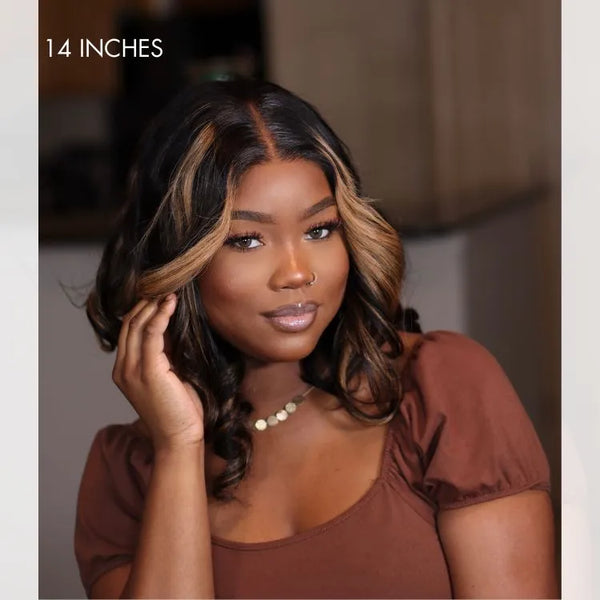 Blonde Mix Black Loose Wave Glueless 5x5 Closure HD Lace Wig- US Only