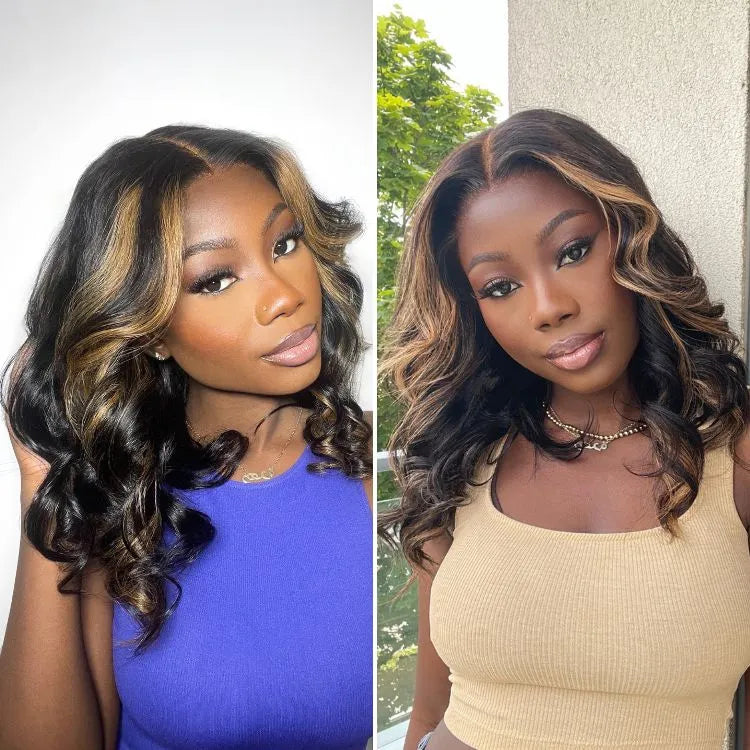 Blonde Mix Black Loose Wave Glueless 5x5 Closure HD Lace Wig- US Only Main image