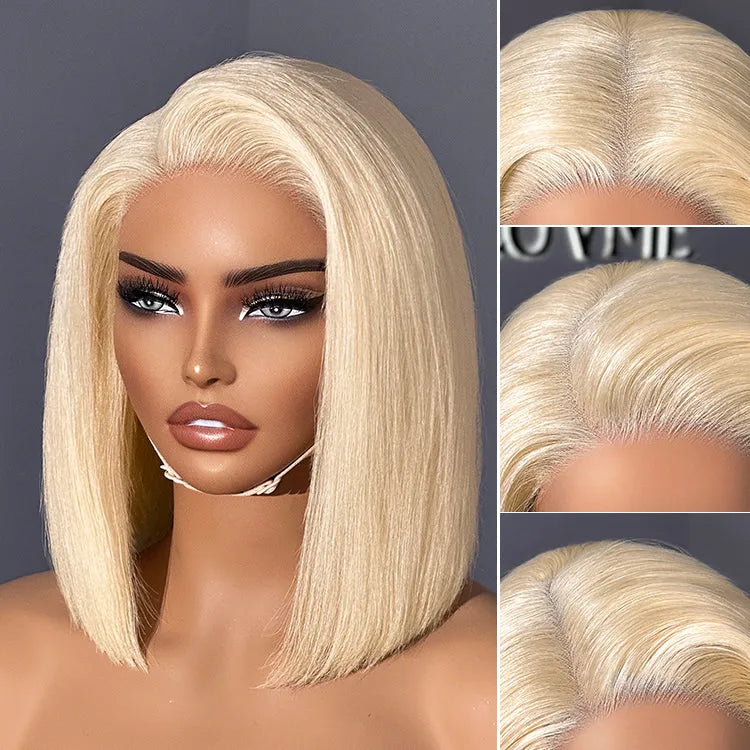 PreMax Wigs | Blonde 613 Silky Straight Glueless 5x5 Closure HD Lace Wig Pre-Cut Lace Main image