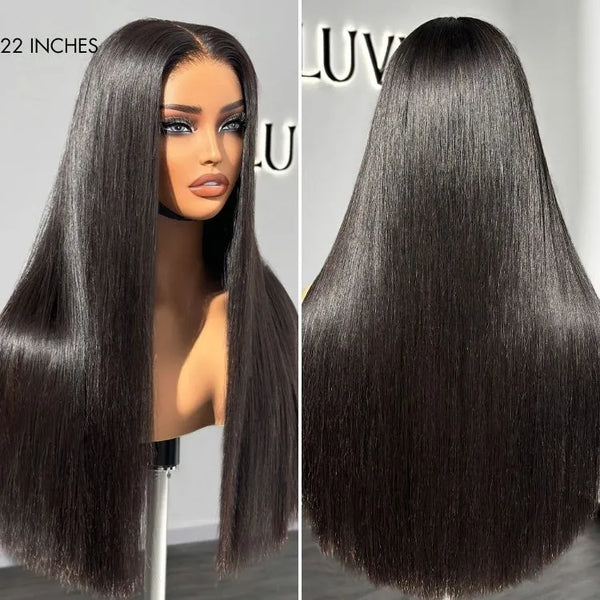 PreMax Wigs | 180% Density Bone Straight Glueless 5x5 Closure HD Lace Lace Wig Pre-cut & Plucked & Bleached
