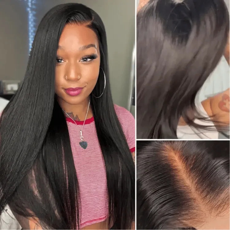 PreMax 2.0 Wigs | Nature Max Yaki Straight Ear-to-ear Glueless 13x5 Frontal HD Lace C Part Wig Main image