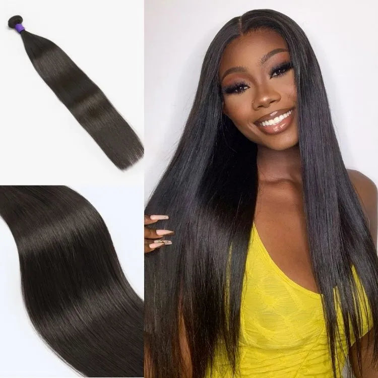 Upgraded Brazilian Hair | 1pc Straight / Body Wave 100% Virgin Brazilian Human Hair Bundle Main image