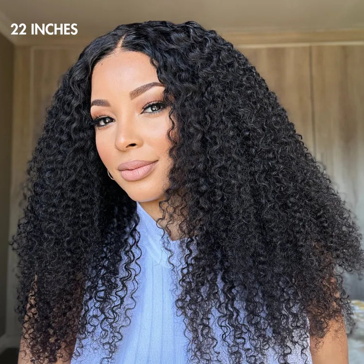 Go Natural Ease | Kinky Curly Full Hair Glueless 5x5 Closure Lace Long Curly Wig Ready to Go - US Only Secondary image