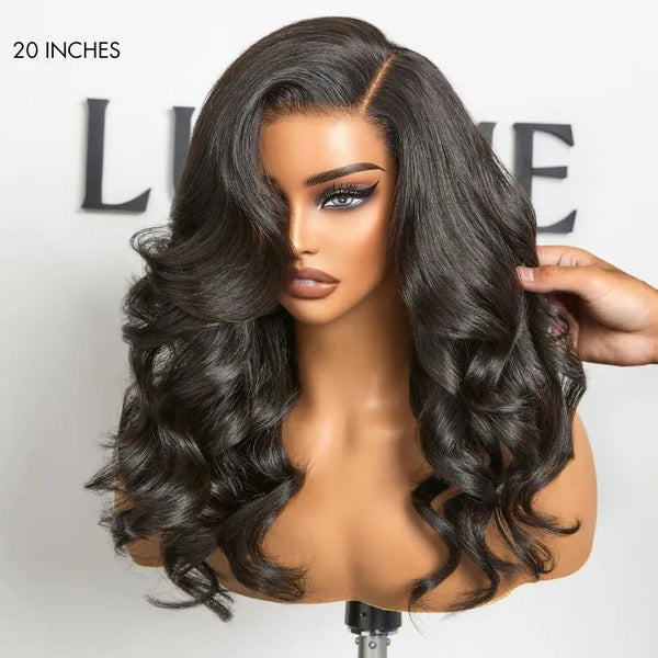 PreMax Wigs | Luxury HD Full Lace Flexi-Fit Invisi Drawstring Cap Loose Body Wave Human Hair Wig