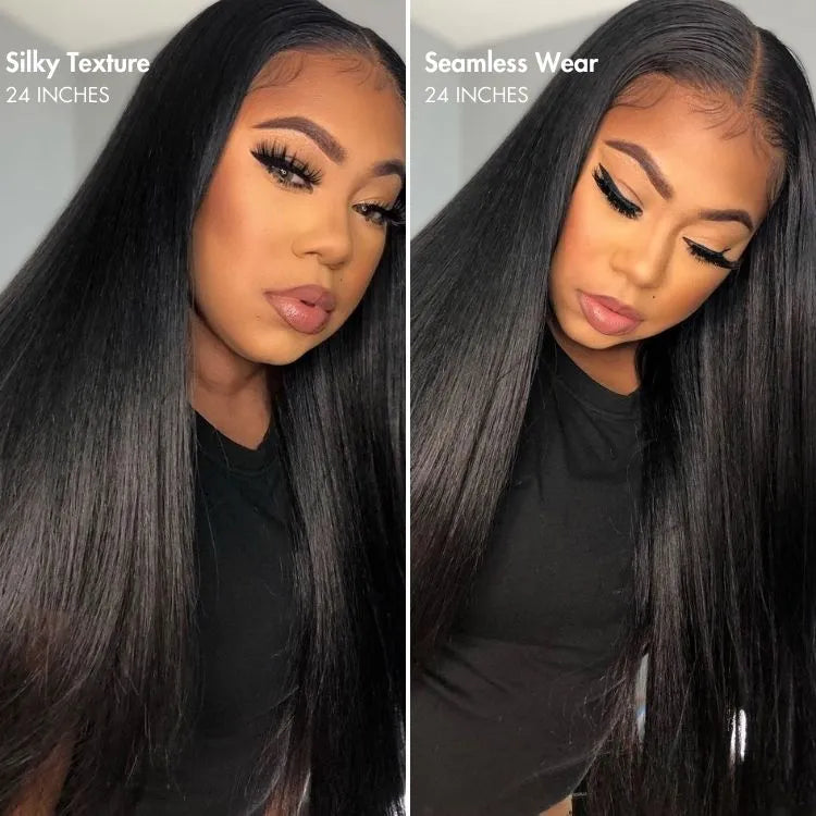 Silky Straight U Part Quick & Easy Affordable 100% Human Hair Wig Secondary image