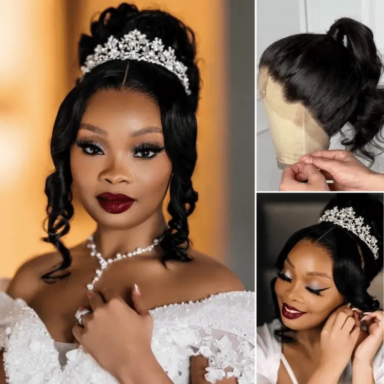 PreMax Wigs | Luxury HD Full Lace Flexi-Fit Invisi Drawstring Cap Loose Body Wave Human Hair Wig Main image