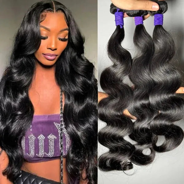 3pcs Body Wave / Water Wave / Deep Wave / Yaki Straight / Silky Straight 100% Virgin Human Hair Bundles Main image