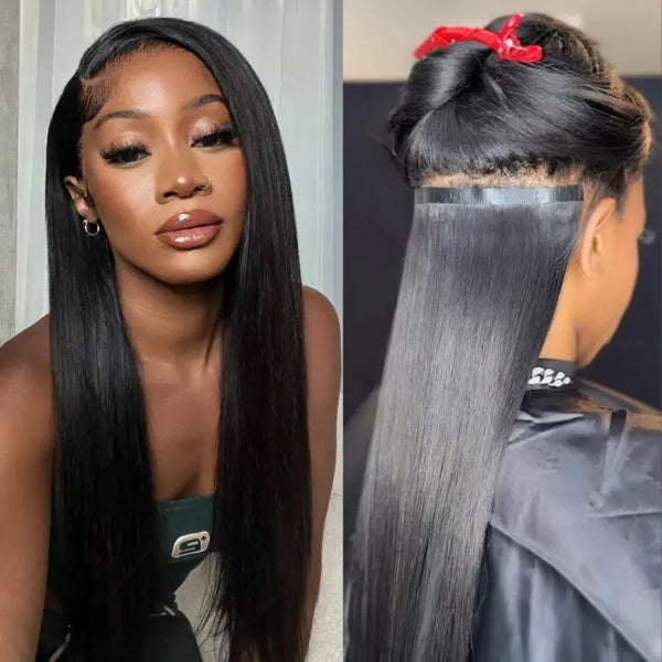 Straight / Body Wave / Kinky Curly / Yaki Straight / Kinky Straight / Messy Curly Clip in Hair Extensions Real Human Hair Pieces 135g 9pcs / 7pcs with Free Gift