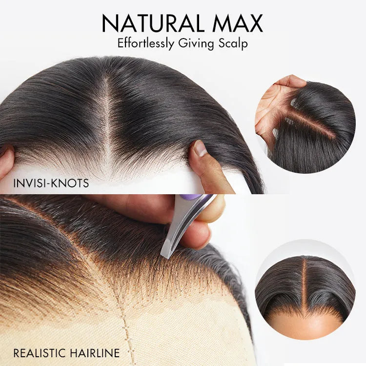Luvme Hair PartingMax Glueless Wig Ombre Copper Brown Water Wave 7x6 Closure HD Lace Wig  - US Only