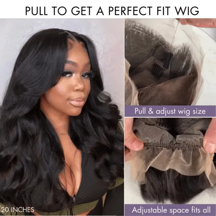 PreMax Wigs - Flexi-Fit Invisi Drawstring Cap 360 HD Lace Loose Body Wave Wig Restyle Friendly  - US Only Secondary image