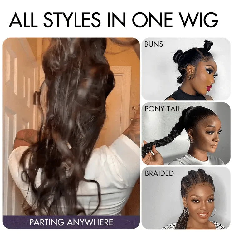 PreMax Wigs | Luxury HD Full Lace Flexi-Fit Invisi Drawstring Cap Loose Body Wave Human Hair Wig