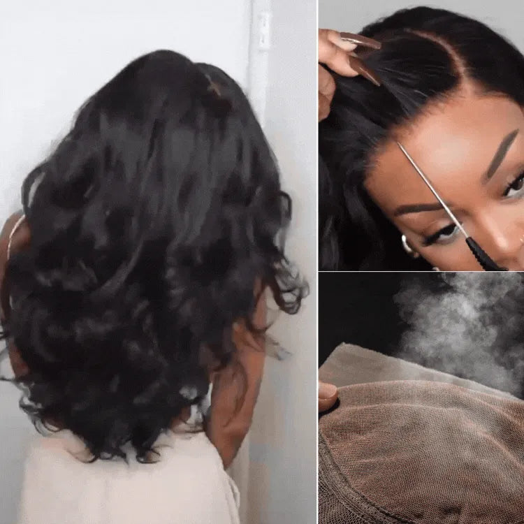 AiryFit™ Scalp Care Wigs - Deep Parting Loose Body Wave Human Hair Wig 11x6 Frontal HD Lace Glueless Wig Main image