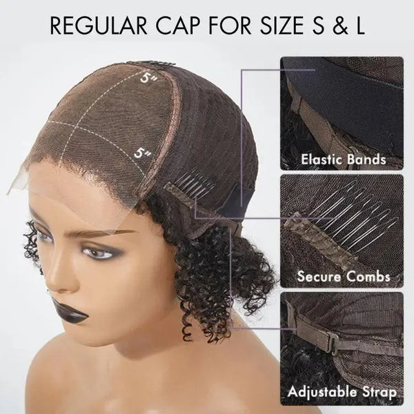 PreMax Blonde Mix Black Loose Wave Glueless 5x5 HD Lace Closure Wig Large & Small Cap