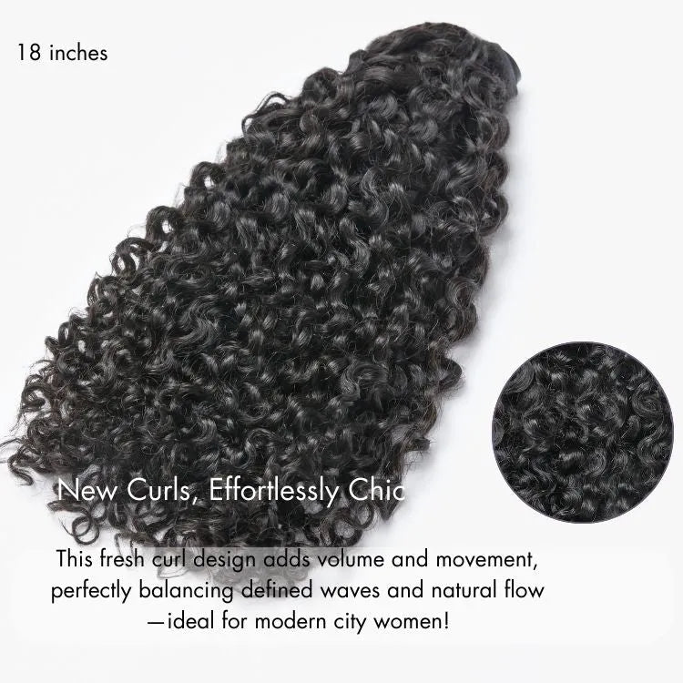 Messy Burmese Curly Seamless Clip in Extensions Real Human Hair Pieces 135g 9pcs / 7pcs with Free Gift