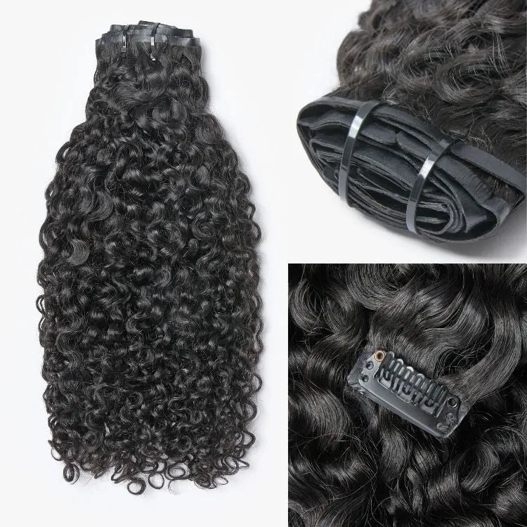Straight / Body Wave / Kinky Curly / Yaki Straight / Kinky Straight / Messy Curly Clip in Hair Extensions Real Human Hair Pieces 135g 9pcs / 7pcs with Free Gift