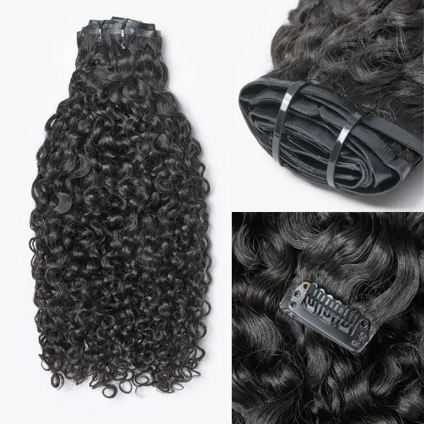 Straight / Body Wave / Kinky Curly / Yaki Straight / Kinky Straight / Messy Curly Clip in Hair Extensions Real Human Hair Pieces 135g 9pcs / 7pcs with Free Gift