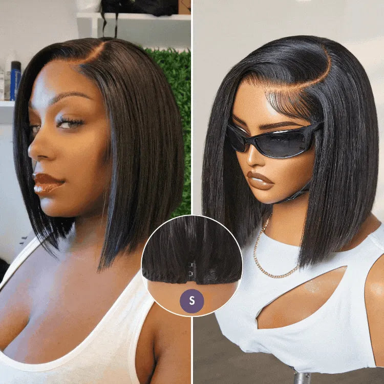 Luvme All-Day Comfort™ Wig Blunt Cut Bob Glueless Minimalist HD Lace Short Human Hair Wig Pre-Cut Lace Main image