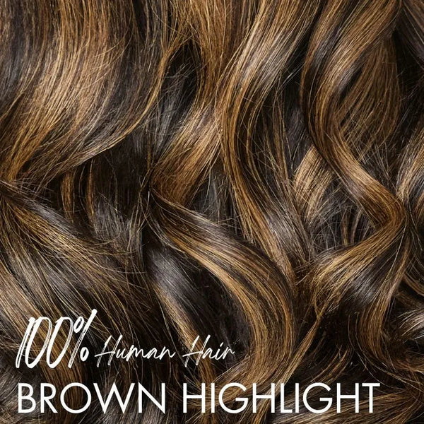 Luvme All-Day Comfort™ Wig 200% Density Brown Highlight Loose Body Wave Glueless Minimalist HD Lace Wig Pre-Cut Lace
