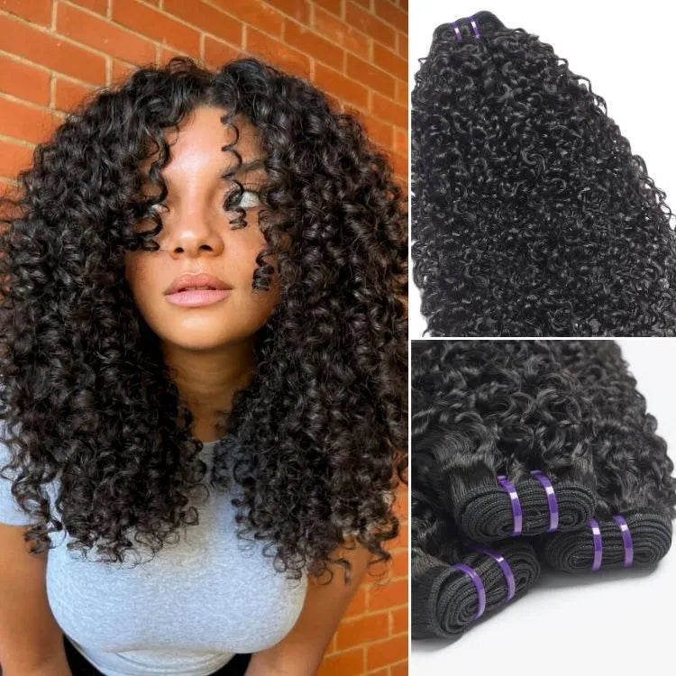 Messy Burmese Curly / Silky Straight / Body Wave / Deep Wave  Bundles 100% Premium Remy Human Hair Bundles 1pc / 3pcs Main image