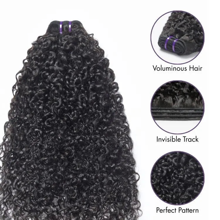 Messy Burmese Curly / Silky Straight / Body Wave / Deep Wave  Bundles 100% Premium Remy Human Hair Bundles 1pc / 3pcs