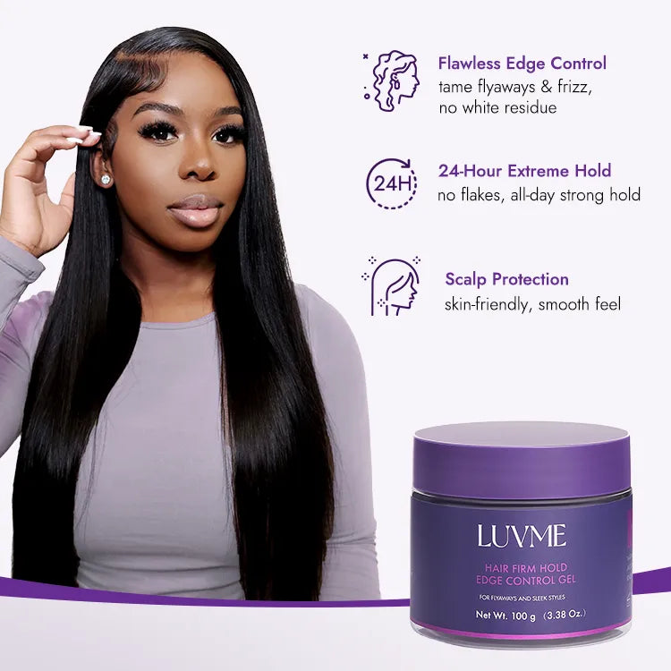 US Only | 1pc Edge Control Gel, 24h Long-Lasting Hold, for Flyaways and Sleek Styles