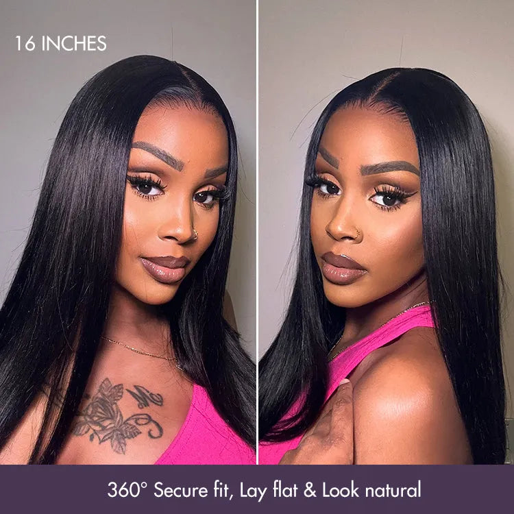 PreMax Wigs - Super Natural Hairline Silky Blunt Cut Bob Glueless 5x5 Closure Lace Wig