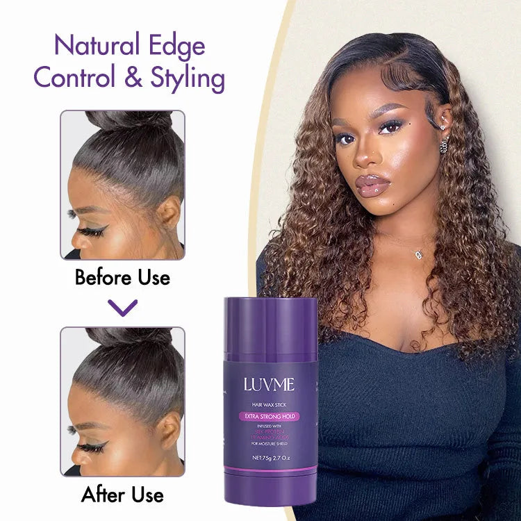 US Only | Hair Wax Stick 24 Hours Lasting for Flyaways, Edge Control, Baby Hair, Non-greasy Styling | LUVME HAIR™